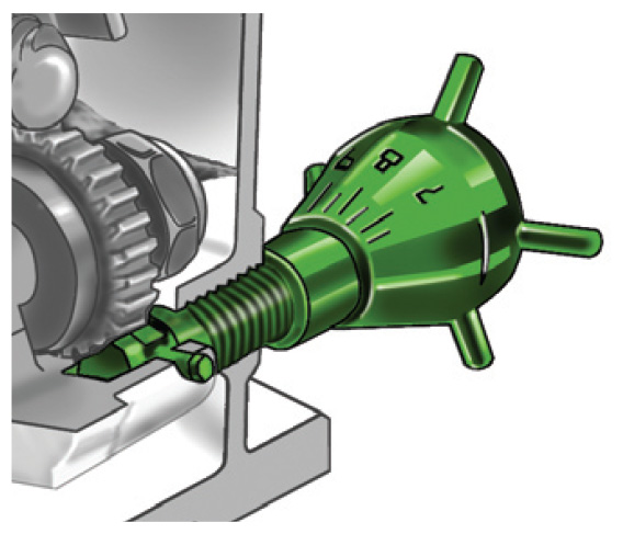 el tornillo micrométrico ajusta el caudal