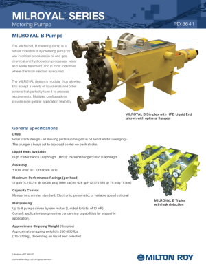 milroyal-b-pumps-datasheet