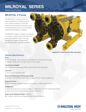 MILROYAL C Data Sheet